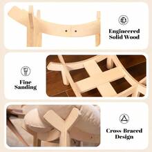 Elevated Cat Bed Wooden With Cushion Fluffy Pet Couch Sofa For Indoor Cats Raised Kitty Lounge Chair Suitable For Puppy Cat Furniture Large