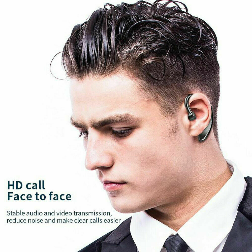 Bluetooth 5.0 Earpiece Wireless Headset Earbuds Noise Cancelling